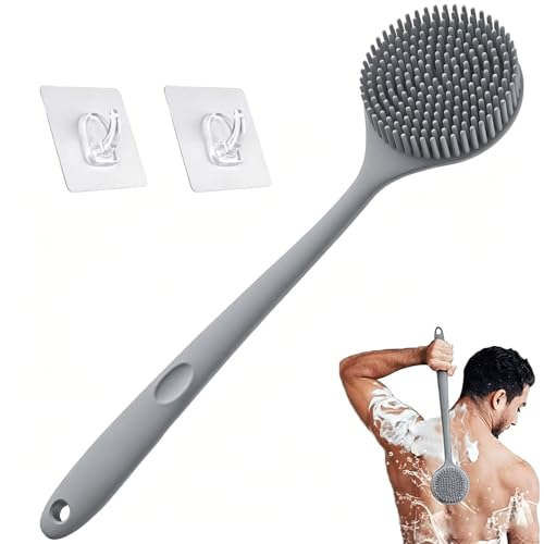 CHIYOSING 17-Inch Silicone Back Scrubber for Shower, Exfoliating Body Brush