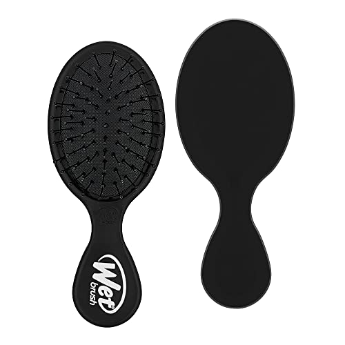 Wet Brush Mini Detangler Hair Brush Set - 2 Pack (Black & Pink)