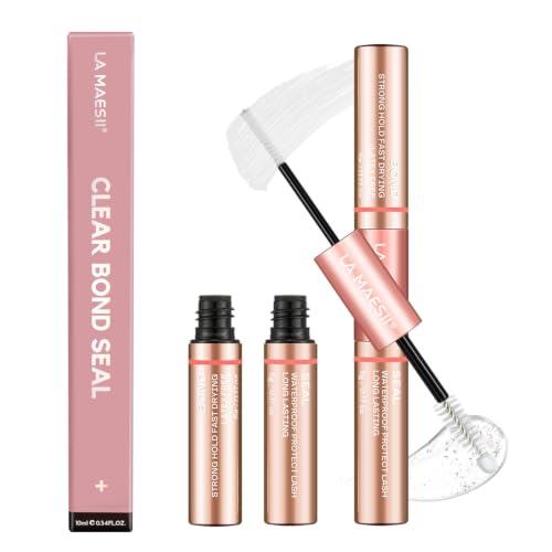 La Maesii Waterproof Lash Cluster Glue - Clear 10ml, Long Lasting 72H+
