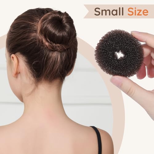 Teenitor Kids Bun Kit - 2 Donut Makers & 10 Invisible Hair Nets