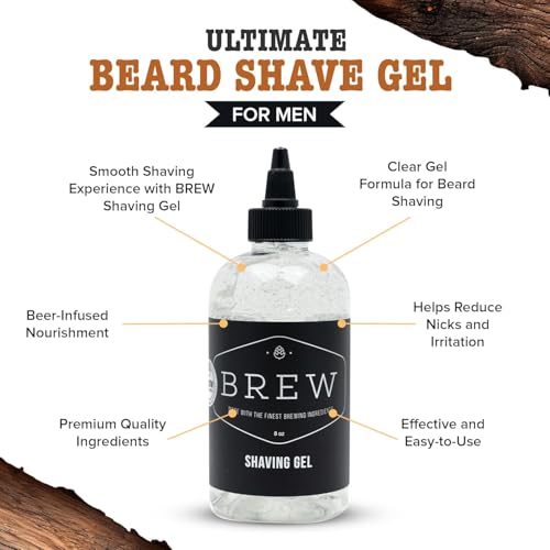 Beard Shave Gel – Clear, Nutrient-Rich Formula for Smooth Shaves