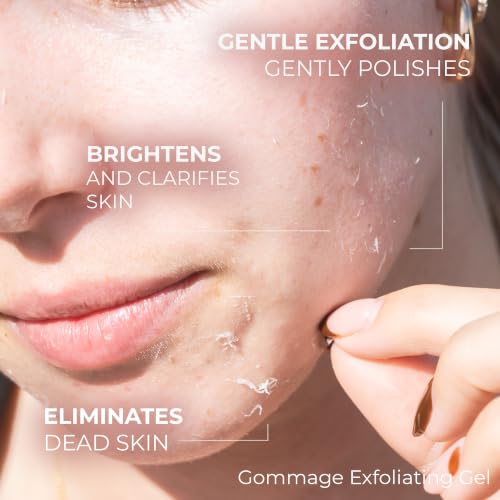 Sonage Gommage Exfoliating Gel 0.5 Fl Oz Gentle Face Scrub for All Skin Types