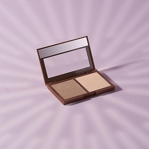 W7 Hollywood Bronze & Glow Duo - Pressed Powder Bronzer & Highlighter - Vegan Face Makeup