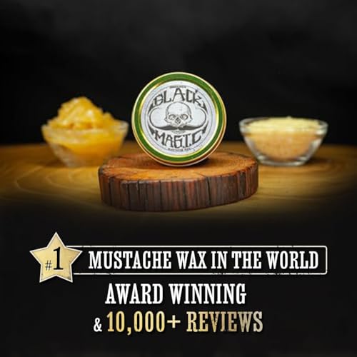 The Vintage Grooming Co. Black Mustache Wax - Extra Strong Hold, 1 oz