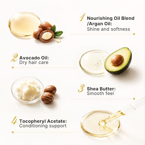 Karseell Moroccan Argan Oil for Hair Healing Cold Pressed Weightless Argan Oil Hair Serum for Dry Damaged Hair 50ml