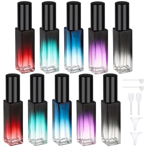 Segbeauty 10ml Refillable Perfume Atomizer Set - 10 Pack Travel Bottles