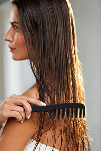 60 Pack Black Hair Combs - 5.9 Inch Individually Wrapped for Travel & Hospitality