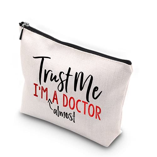 Doctor Graduation Makeup Bag - Trust Me I'm Almost A Doctor
