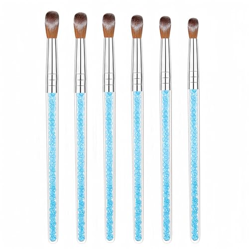 Acrylic Nail Brush Set - 6 Multi-Size Professional Brushes for Art