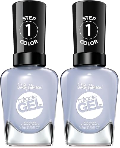 Sally Hansen Miracle Gel Nail Polish O-Zone #582 (Pack of 2) - Long-Lasting, Vegan Formula