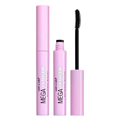 Wet n Wild Mega Length Waterproof Mascara Very Black 0.21 Fl Oz Pack of 2