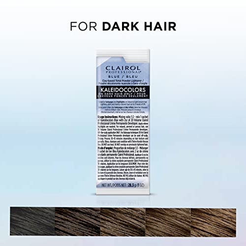 Clairol Kaleidocolors Blue Hair Lightener & Toner 1 oz Pack of 2 for Highlights