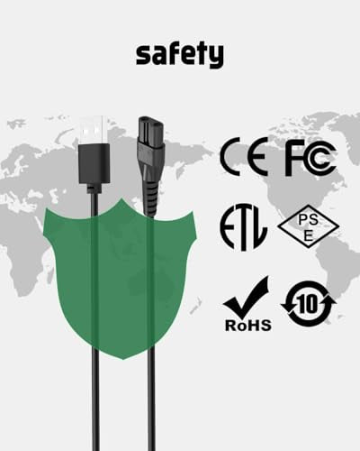 OLOV Electric Trimmer Charger with 3.3ft USB Cable - Fast Charging