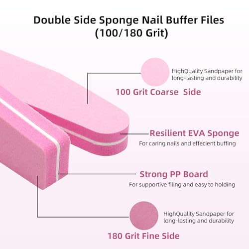 Katfan Manicure & Pedicure Kit - Nail Clipper, Buffer & File Set