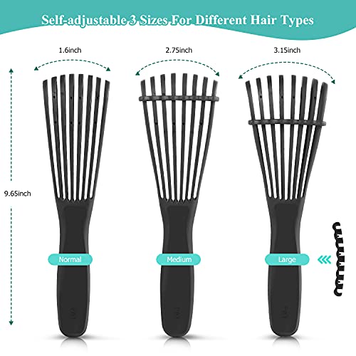 URTHEONE Detangling Brush for Black Natural Hair 3A-4C Curly Afro - Black