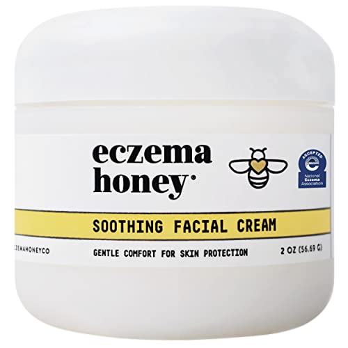 Eczema Honey Soothing Facial Cream - Natural Dry Skin Repair Lotion (2 Oz)