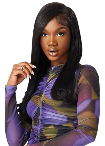 Outre 100% Human Hair Purple Pack Yaki - 8 Inch, Jet Black