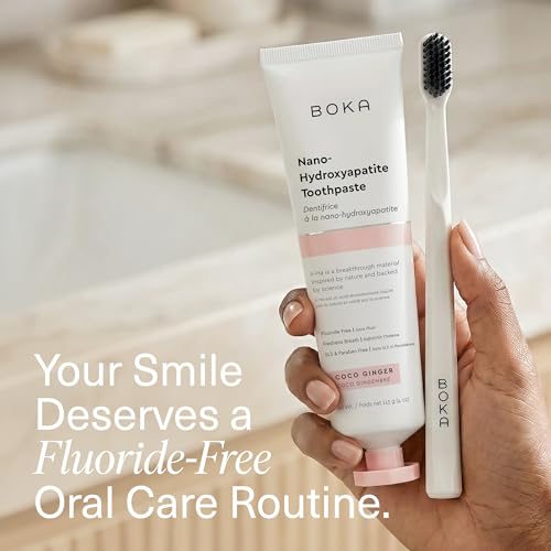Boka Fluoride Free Toothpaste with Nano Hydroxyapatite - Coco Ginger, 4 Oz