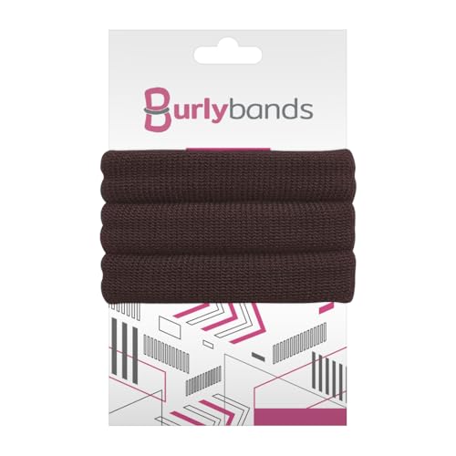 Burlybands Extra Large No-Damage Hair Ties for Thick Hair - 3 Pack