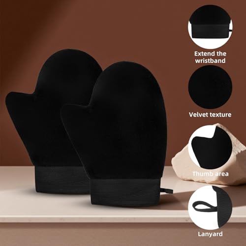 ÖkoStamm Self Tanning Mitt Set – 2 Pack, Washable & Reusable