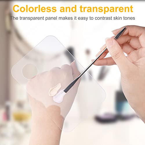 Acrylic Makeup Mixing Palette Set with Spatula – 2 Pcs
