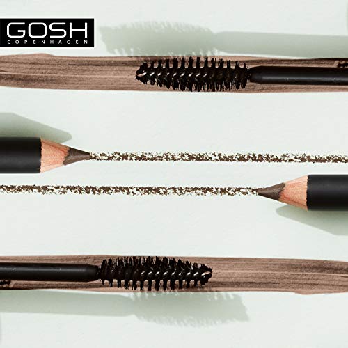 Gosh Eyebrow Pencil Grey Brown - Precise Eyebrow Makeup for Natural Look