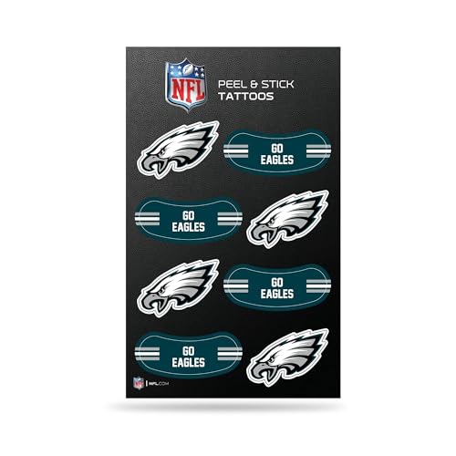 NFL Peel & Stick Temporary Tattoos - Eye Black Decals for Fans