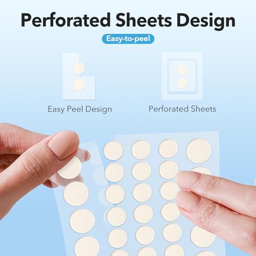 QUSTERE Hydrocolloid Pimple Patches for Face - 800 Count, 4 Sizes