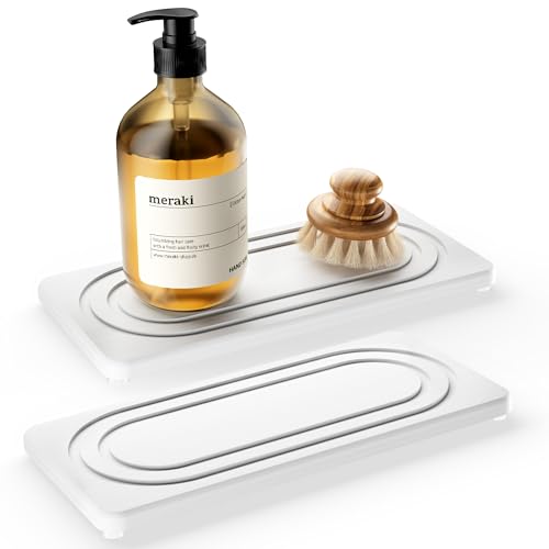 Diatomite Stone Drying Tray - Quick-Drying Kitchen & Bathroom Organizer