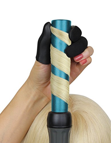 Jatai Heat Shield Finger Protectors for Curling & Styling - Small/Medium, Pack of 3, Black