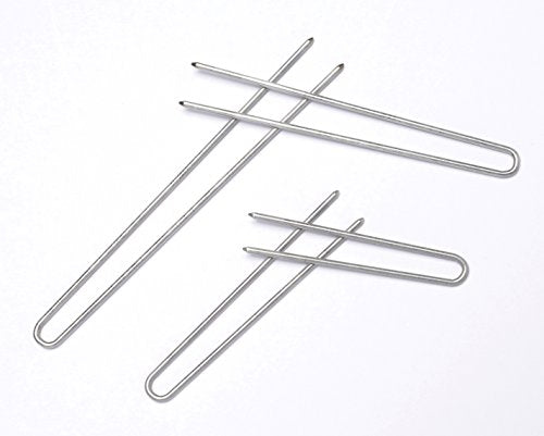 Silver Stainless Steel Heavy Duty Hairpins - 48 Pack for Thick Hair
