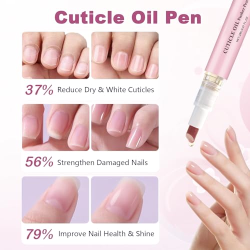 Ceramic Cuticle Pusher & Oil Pen Set for Nail Care