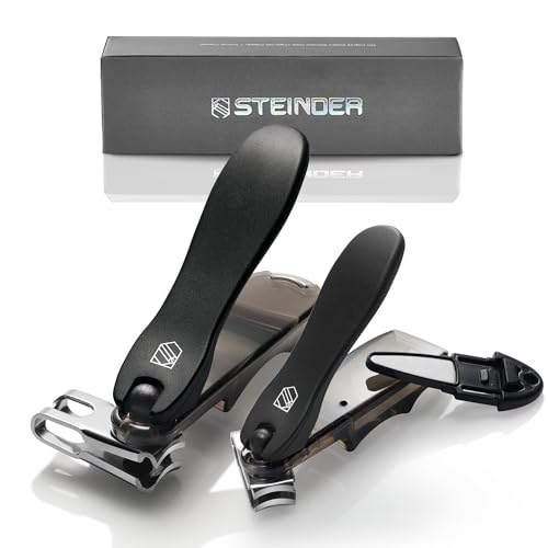 Steinder 360° Rotating Nail Clippers Set for Thick Nails