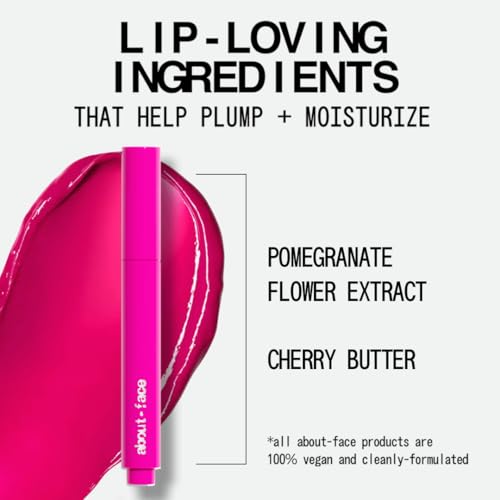 aboutface Dragonfruit Fusion Cherry Pick Lip Color Butter - Vibrant Lip Balm 0.06oz