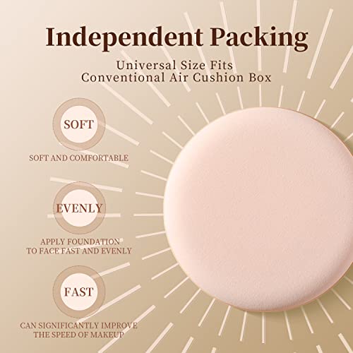 MOHOPE 8Pcs Latex-Free Makeup Sponges with Portable Box for Foundation & Powder