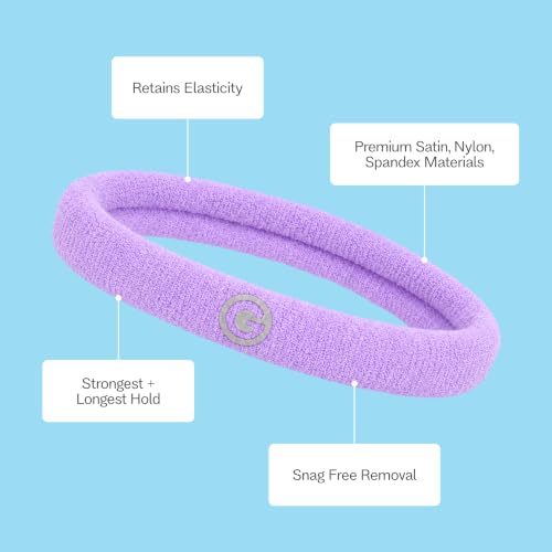 Gimme Beauty Medium Hold Hair Bands - 10 Pack, Purple/Orange
