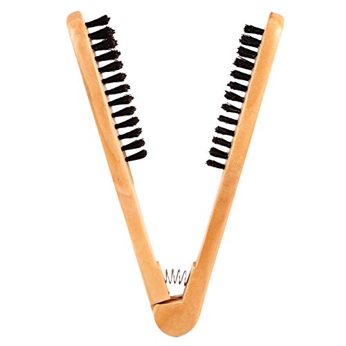 YUYTE Professional Wooden Double-Brush Hair Straightening Comb