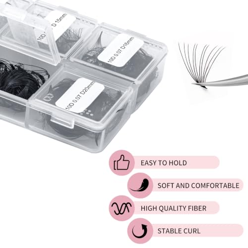 FADLASH 600pcs Premade Volume Fans Wispy Lash Extensions 10D 0.07D 14-20mm