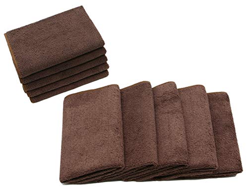 VeraSong Microfiber Cleaning Cloths, 12x12 Inch, 10 Pack - Ultra Absorbent & Lint-Free