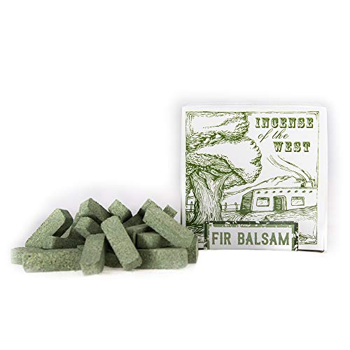 Fir Balsam Incense Bricks - All-Natural Wood, 40 Count