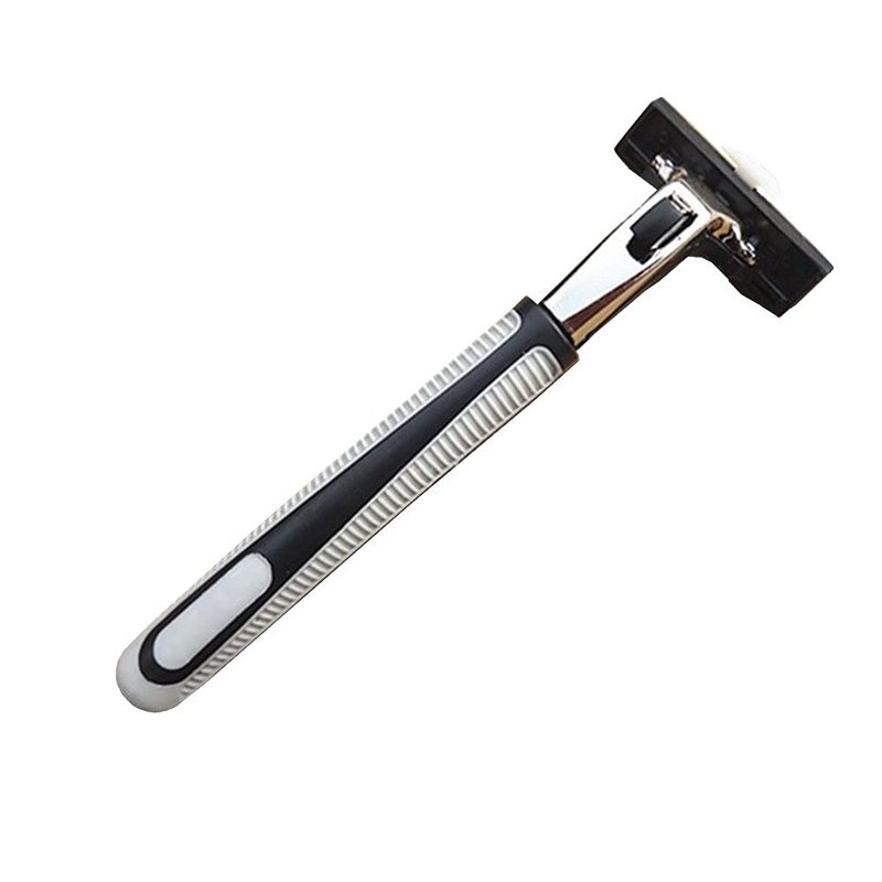 Men's Razor, Twin Blade, Shaving Thoroughly For an Ultra Soothing and Comfortable Shave (2 Handle + 60 Cartridges)