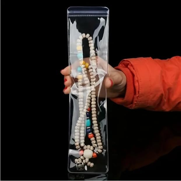 Clear Plastic Jewelry Zipper Bags - 20Pcs Waterproof Dustproof Storage for Earrings & Beads