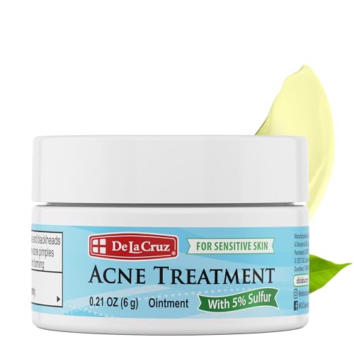 De La Cruz 5% Sulfur Acne Treatment Ointment for Sensitive Skin - 0.42 oz