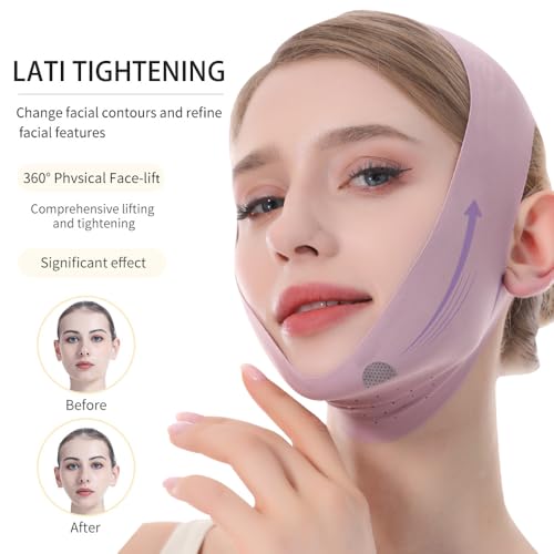 V-Line Lifting Mask for Jawline Tightening - Pink