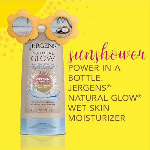 Jergens Natural Glow In-Shower Lotion Self Tanner - Medium to Deep 7.5 oz