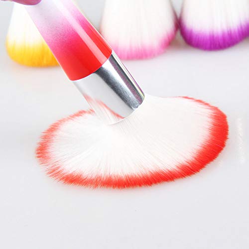 3Pcs Soft Nail Brushes for Dust Removal & Makeup, Manicure & Nail Art Tools