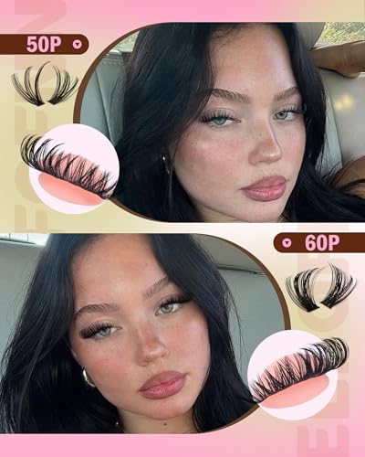 560pcs Eefofnn Lash Clusters Set - 30D to 60D Faux Mink Lashes