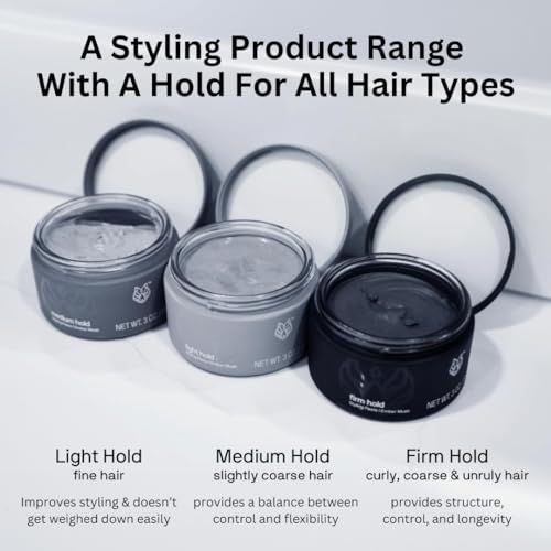 Black Wolf Light Hold Hair Styling Paste for Men - 3 Oz