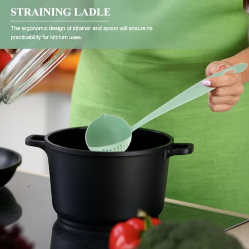 Ciieeo 2-in-1 Straining Ladle with Filter and Pour Spout - 11.41 Inch