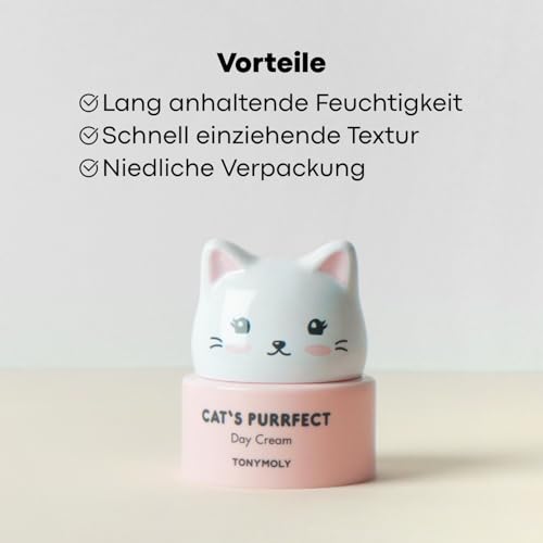 TONYMOLY Cats Purrfect Face Moisturizer - Hydrating Milk Protein Cream